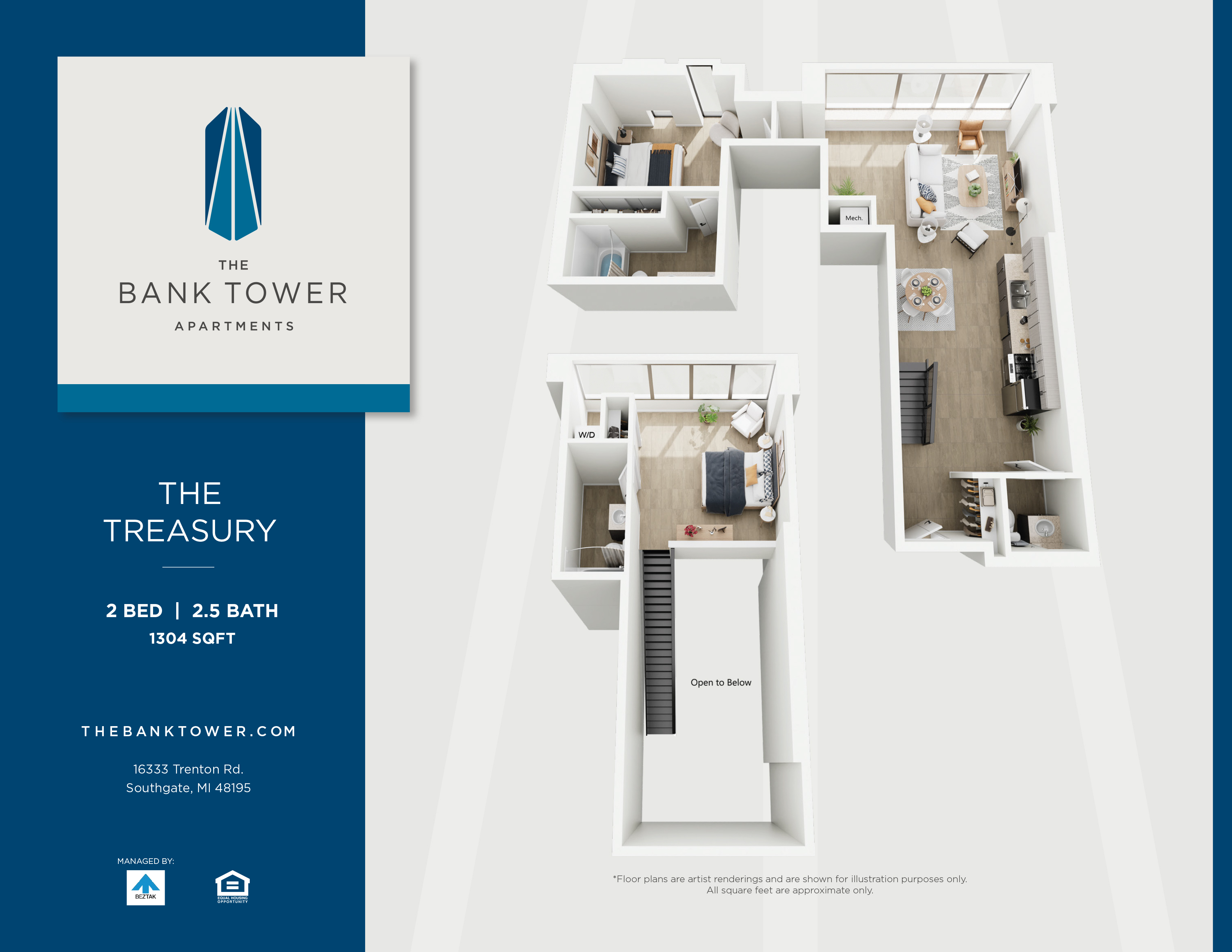The Treasury floor plan